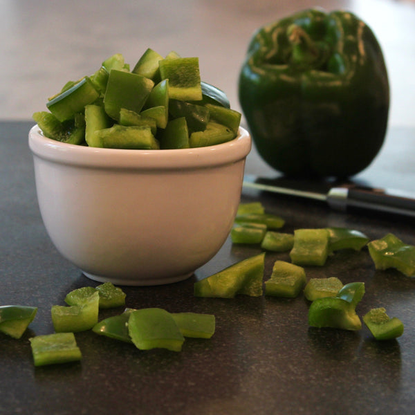 Chopped Green Peppers