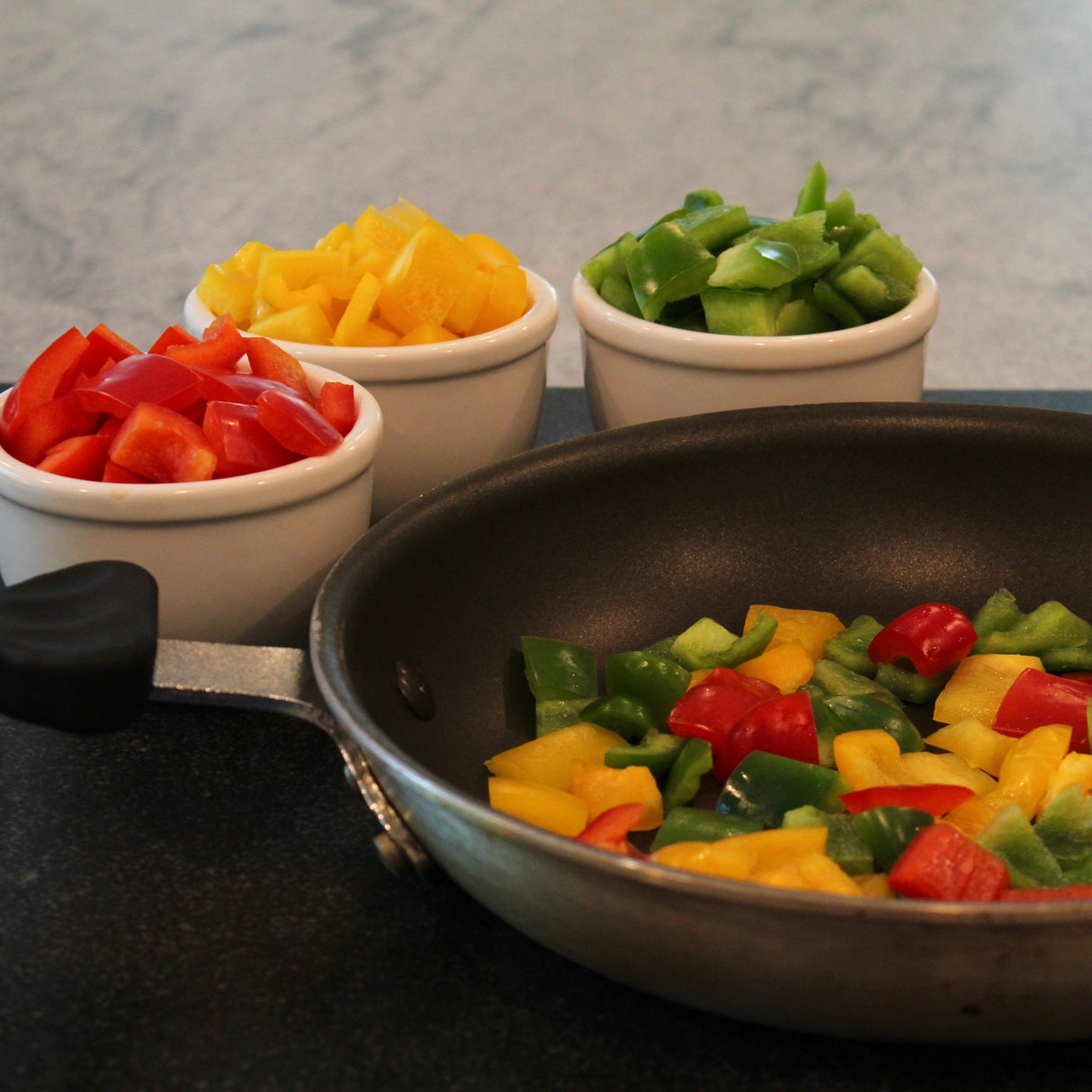 Chopped Yellow Peppers