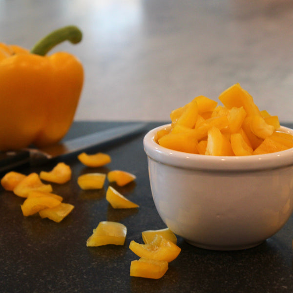 Chopped Yellow Peppers