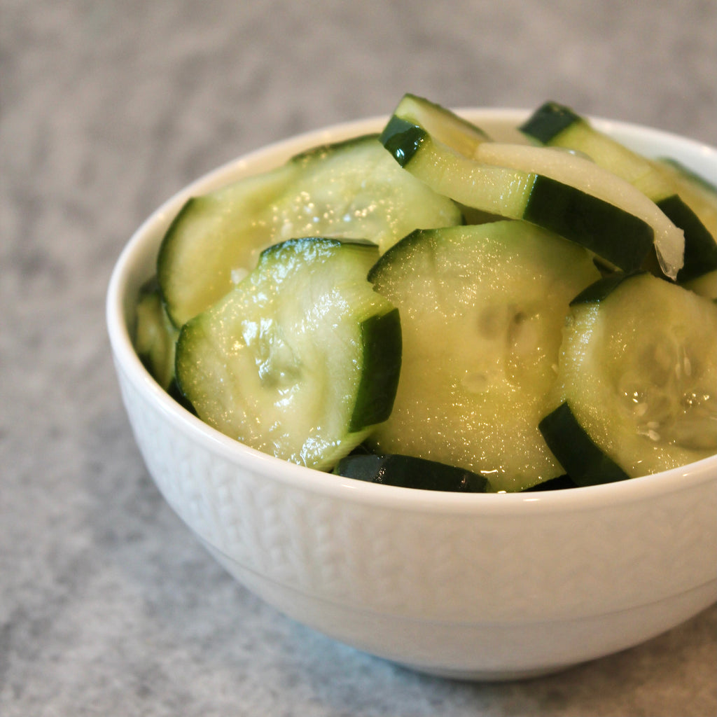 Sugar-Free Cucumber Salad Catering Bowl
