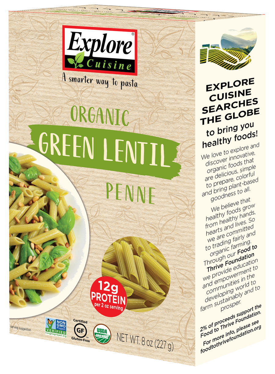 Explore Cuisine Organic Green Lentil Penne