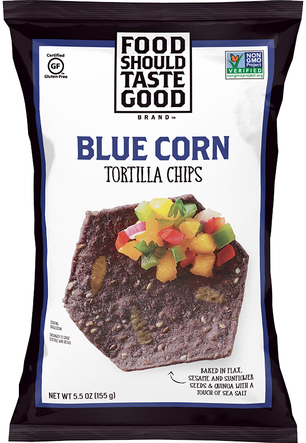 Food Should Taste Good Blue Corn Tortilla Chips - 5.5 oz.