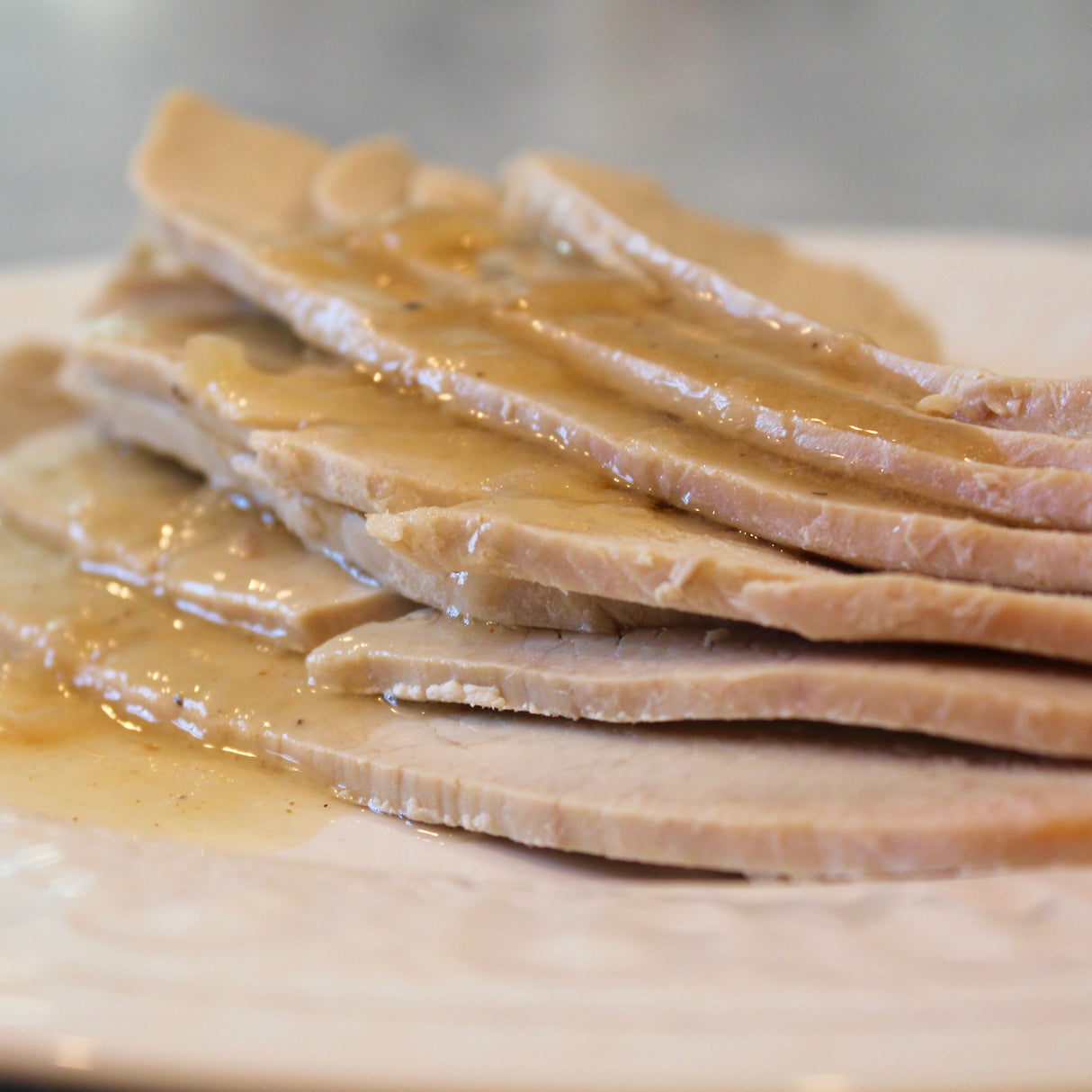 Sliced Fresh Turkey Breast with Gravy