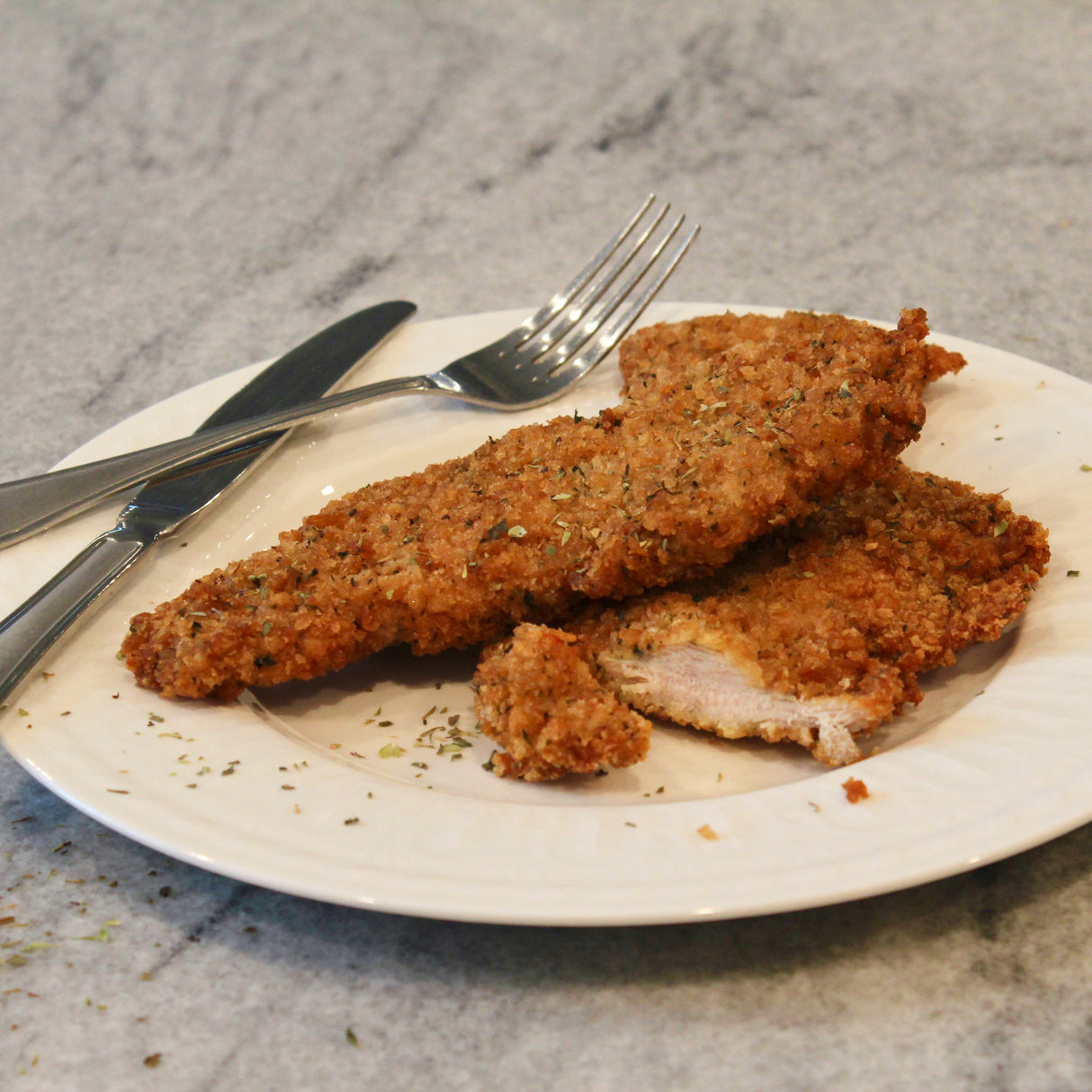 Garlic & Panko-Crusted Boneless Turkey Cutlets