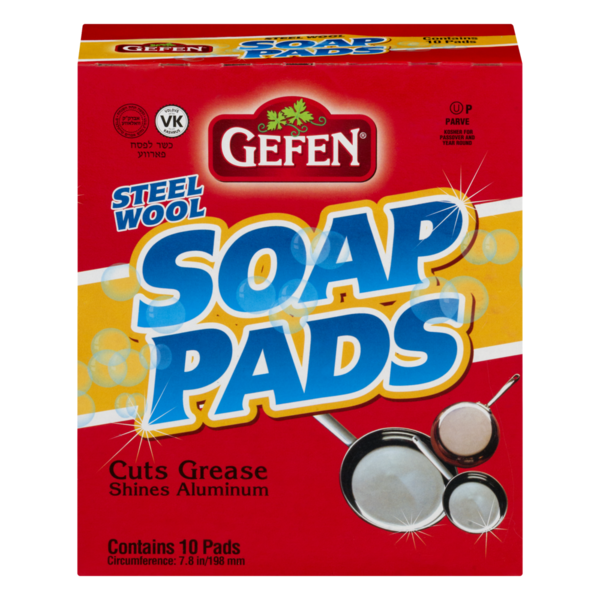 Gefen Steel Wool Soap Pads