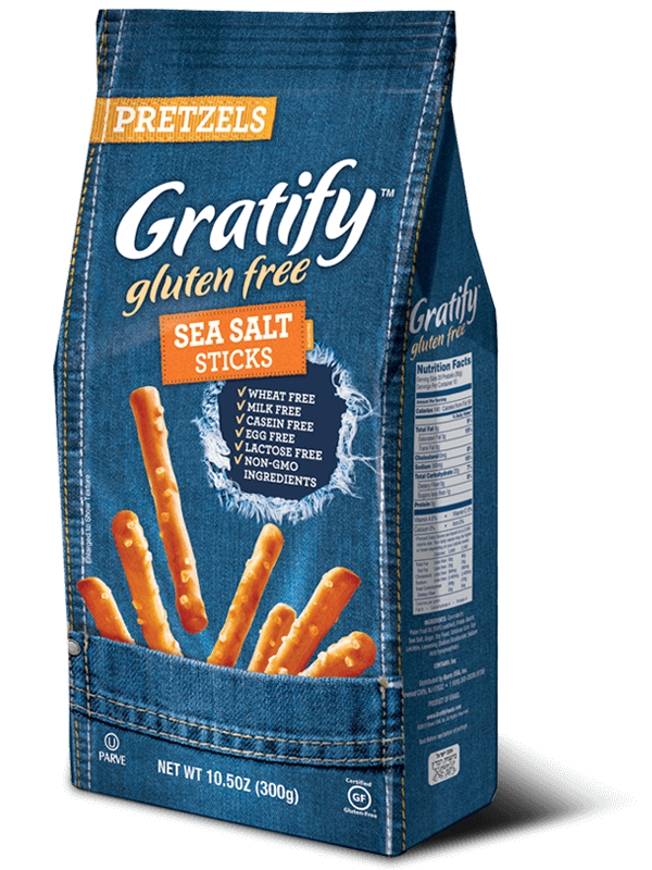 Gratify Certified Gluten-Free Sea Salt Sticks