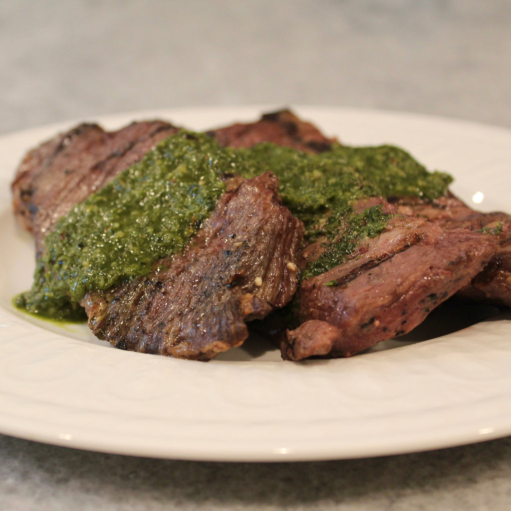 Grilled Argentinean Steak Chimichurri Catering Tray