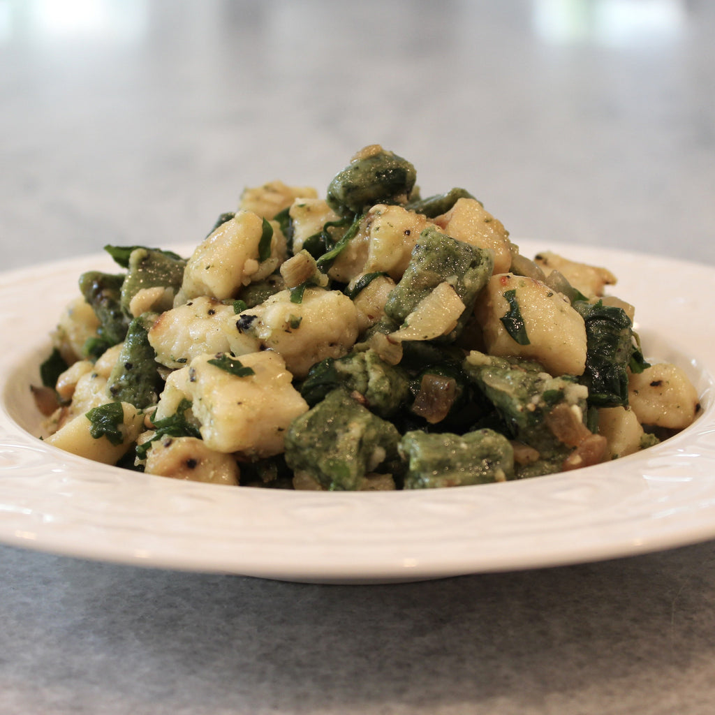 Handmade Potato & Spinach Gnocchi with Garlic Catering Tray