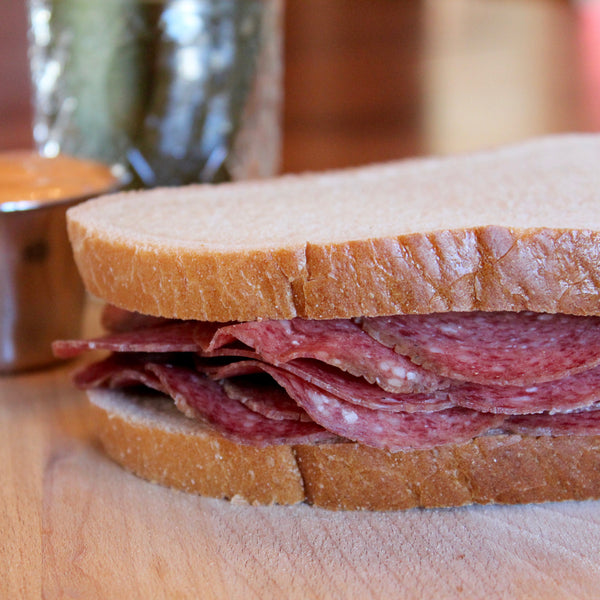 Hard Salami on Seedless Rye