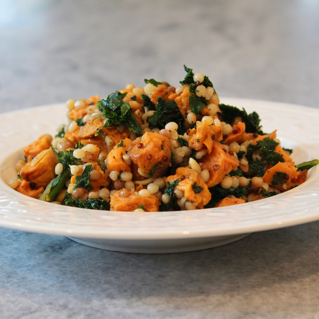 Israeli-Style Couscous, Butternut Squash & Spinach