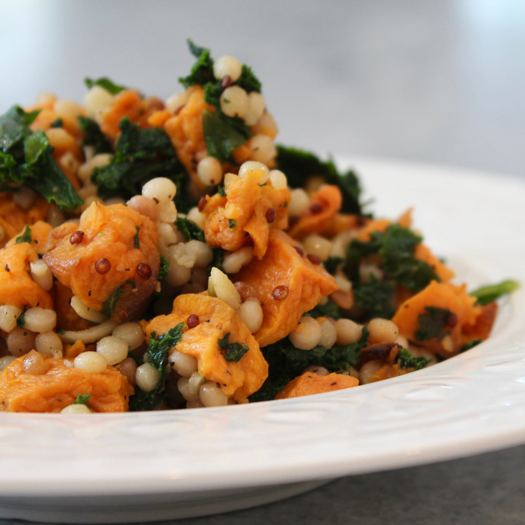 Israeli-Style Couscous, Butternut Squash & Spinach Catering Bowl