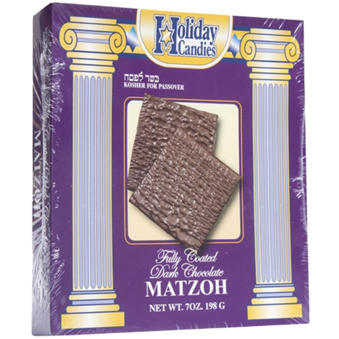 KFP Holiday Candies Fully Coated Dark Chocolate Matzoh