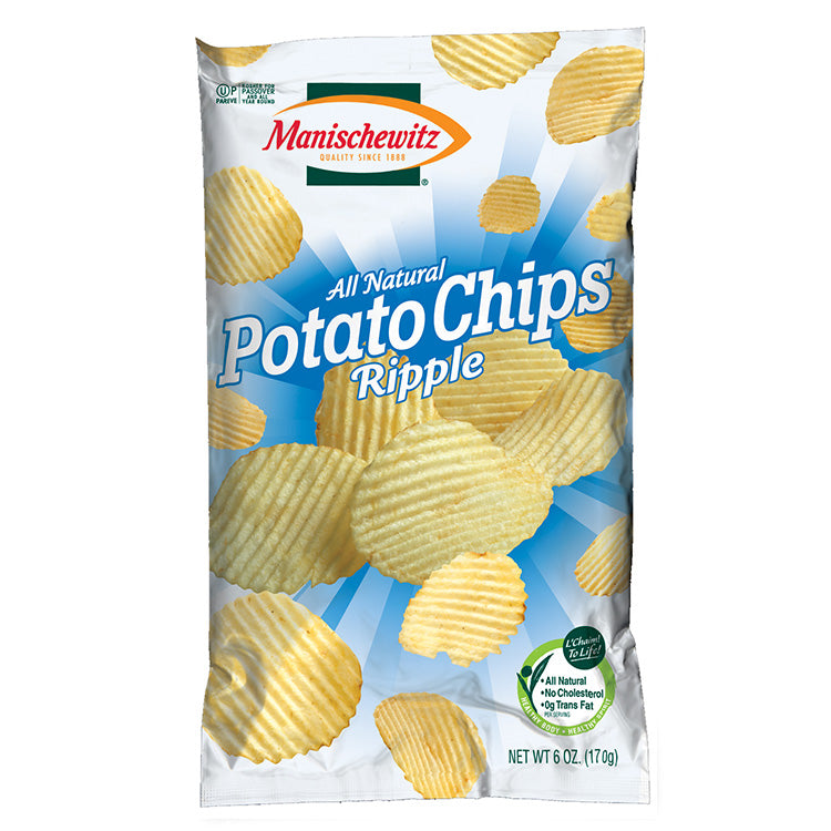 KFP Manischewitz Potato Chips Ripple Salted