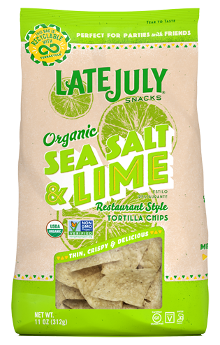 Late July Organic Sea Salt & Lime Restaurant Style Tortilla Chips