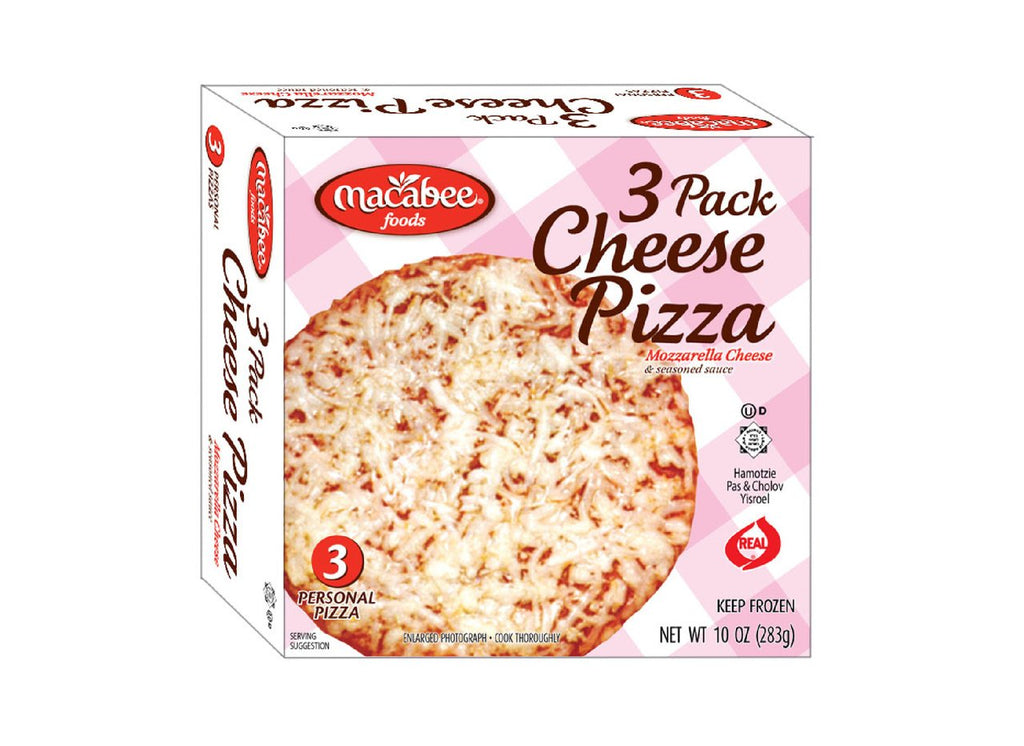 Macabee Cheese Pizza 3 Pack