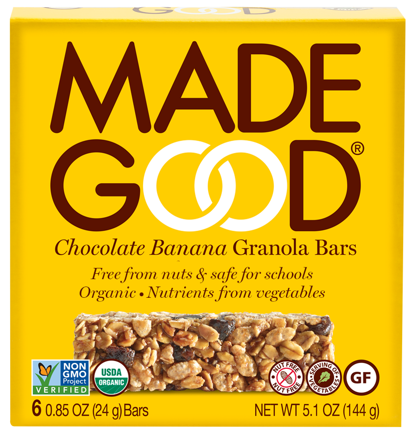 MadeGood Chocolate Banana Granola Bars