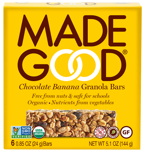 MadeGood Chocolate Banana Granola Bars