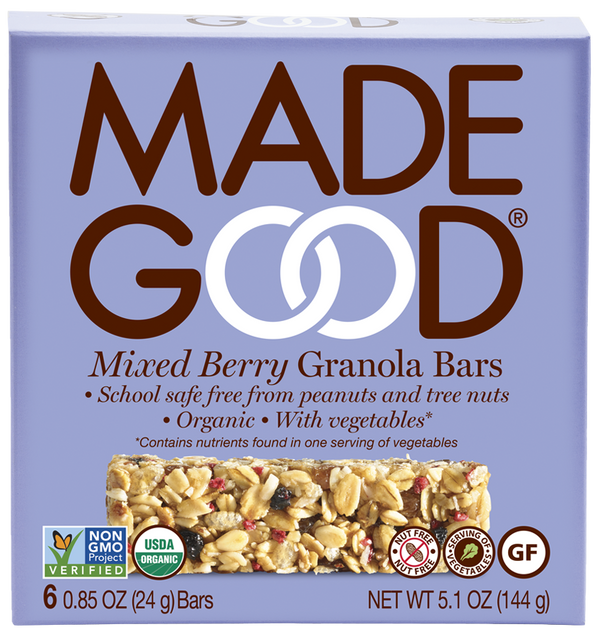 MadeGood Mixed Berry Granola Bars