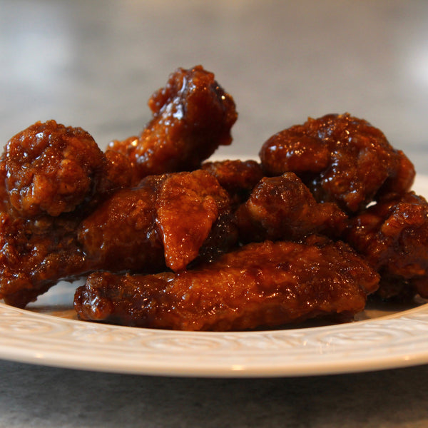 Maple & Wasabi-Glazed Chicken Wings