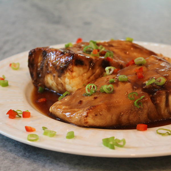 Chilean Sea Bass with Five-Color Vegetable Relish