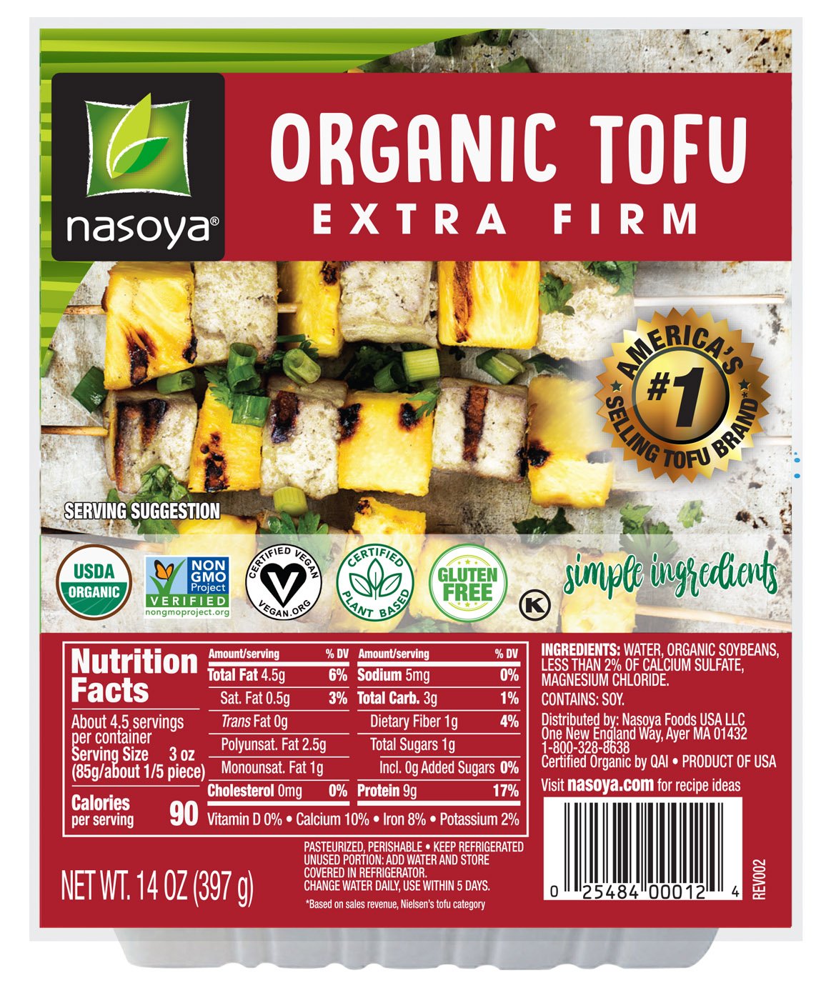 Nasoya Organic Extra Firm Tofu