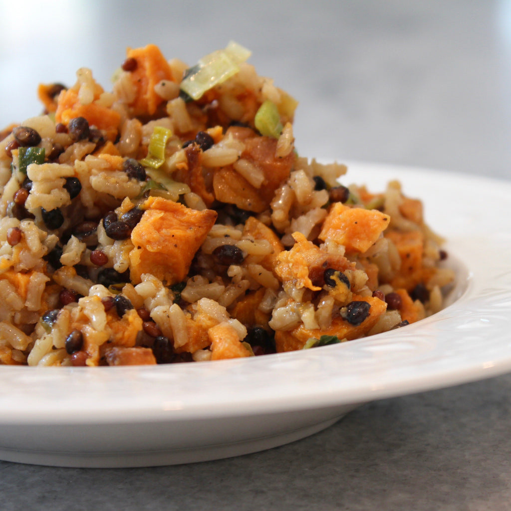 Brown Rice with Black Barley & Butternut Squash