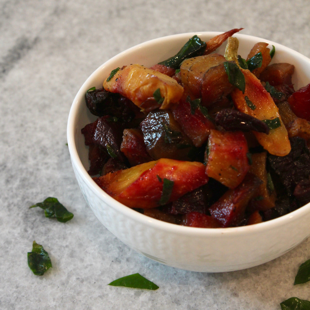 Tricolor Beets & Roasted Baby Carrots