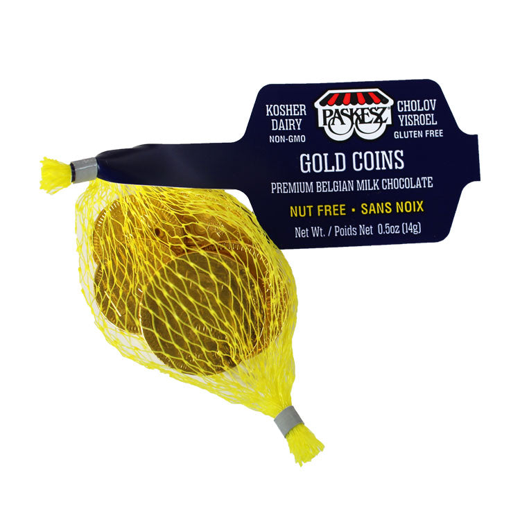 Paskesz Milk Chocolate Gold Coins | The Kosher Marketplace