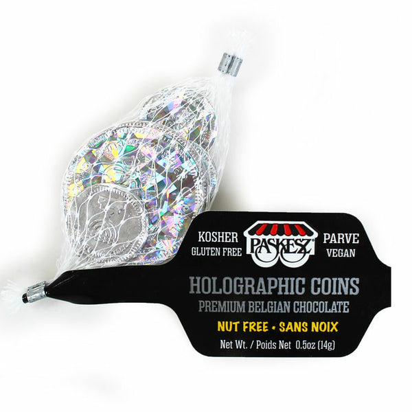 Paskesz Parve Chocolate Holographic Coins