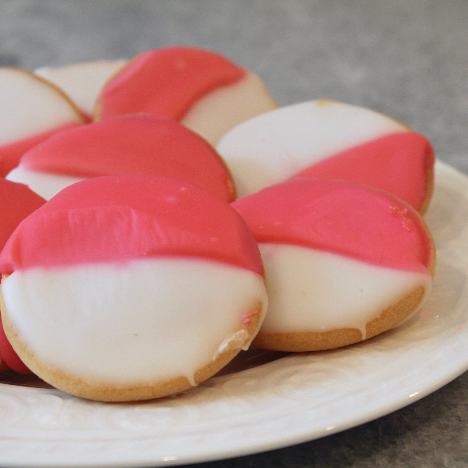 Pink & White Cookies