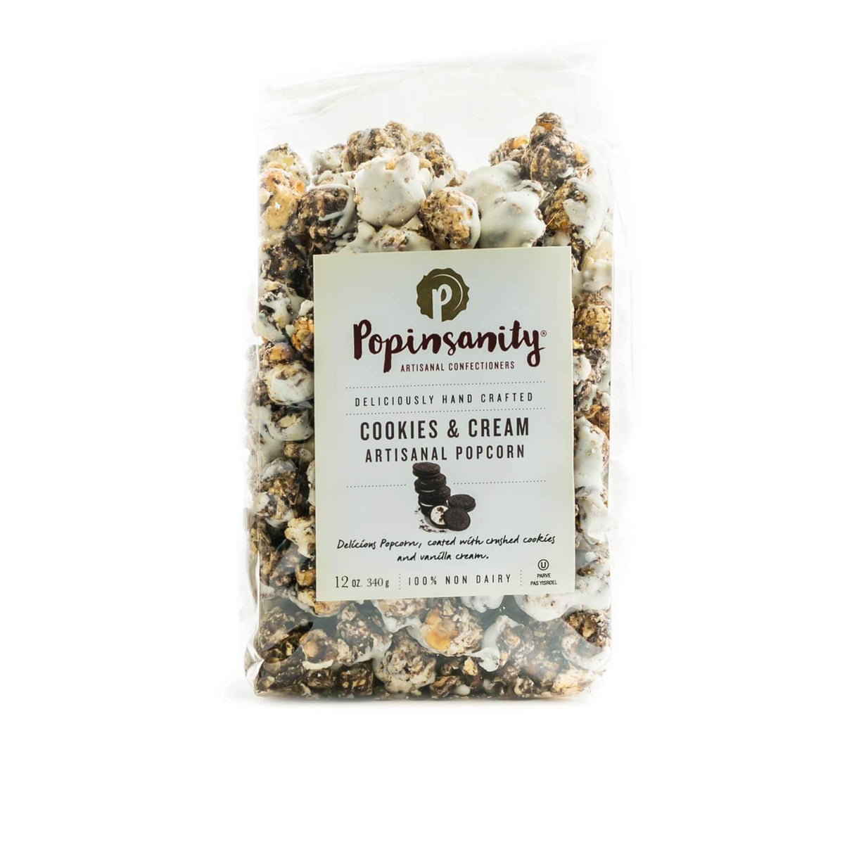 Popinsanity Cookies & Cream Artisnal Popcorn