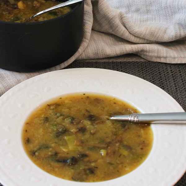 The KMP Kosher for Passover Potato Leek with Baby Bella Mushrooms
