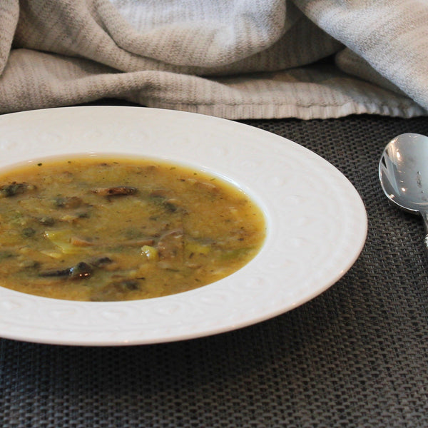 Potato Leek with Baby Bella Mushrooms