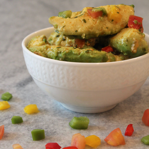 Rainbow Avocado Salad