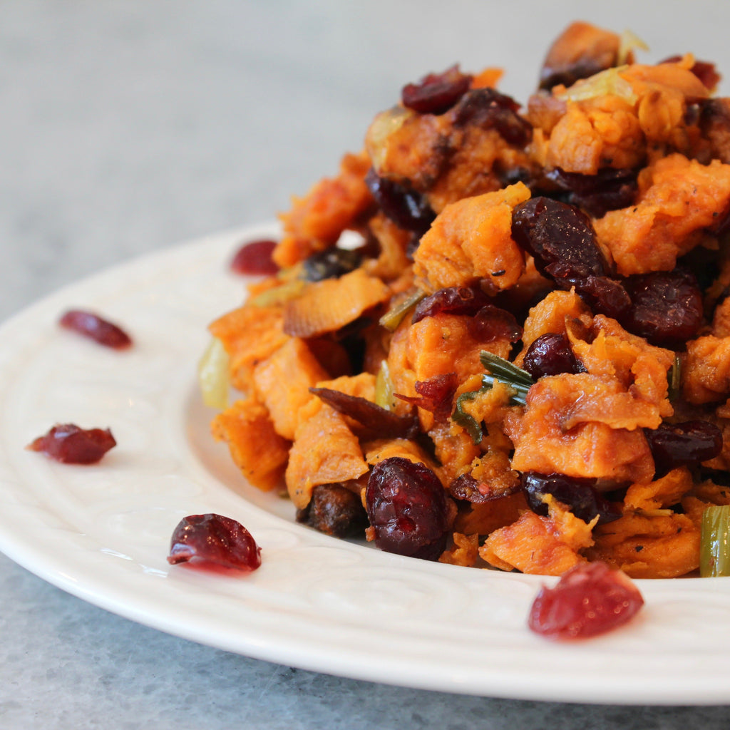 Roasted Butternut Squash with Leeks & Craisins Catering Tray