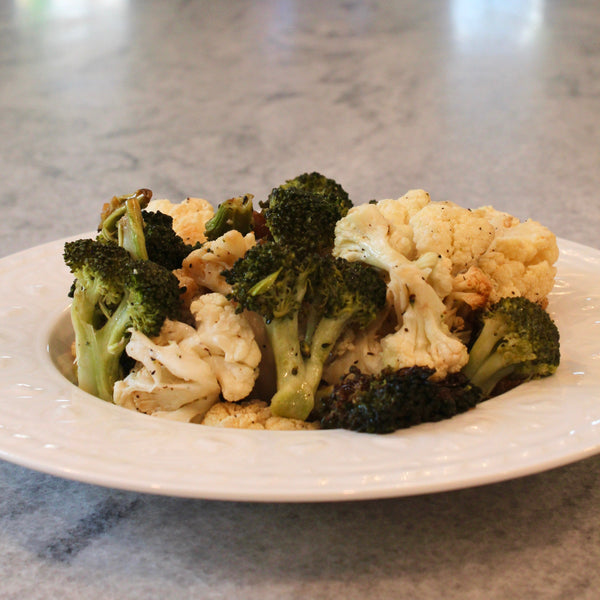 Roasted Cauliflower & Broccoli