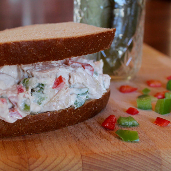 Rotisserie Chicken Salad on Seedless Rye