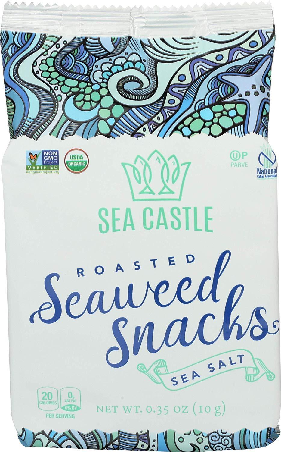 Sea Castle Roasted Sea Salt Seaweed Snacks