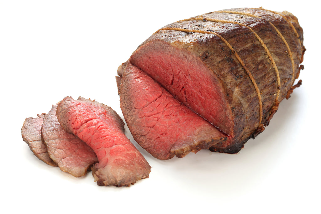 Sliced Medium-Rare Roast Beef