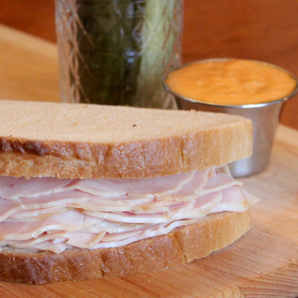 Smoked Turkey on Seedless Rye
