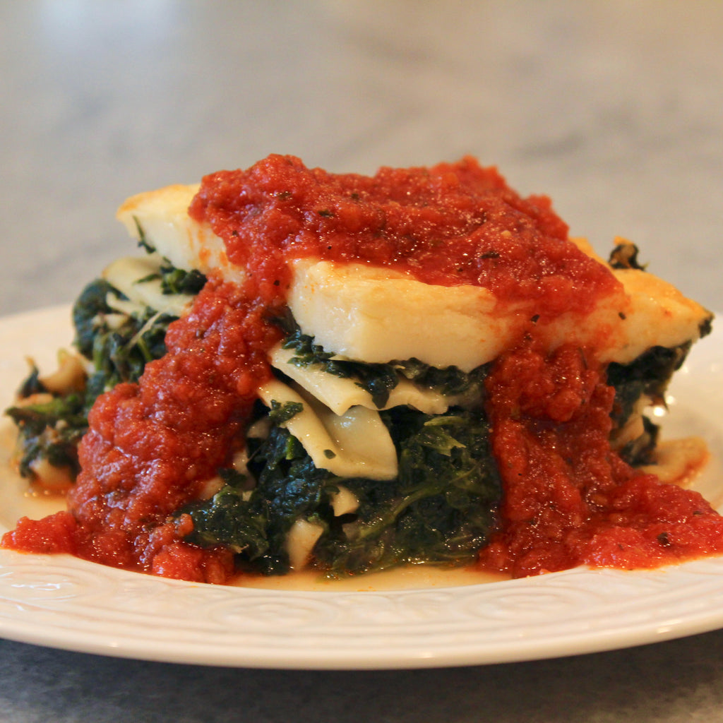 Spinach Lasagna with Dairy-Free Cheese