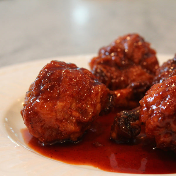 Sweet & Sassy Barbecued Chicken Drumstick Lollipops