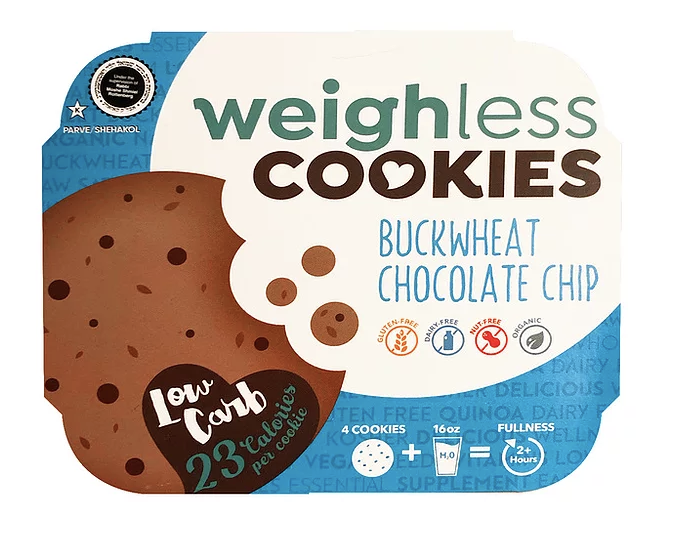 Weighless Buckwheat Chocolate Chip Cookies