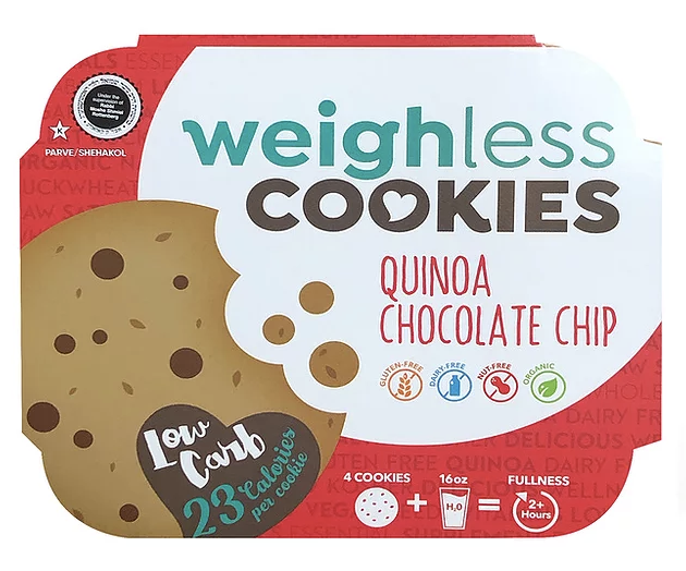 Weighless Quinoa Chocolate Chip Cookies