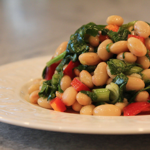 White Bean & Spinach Salad
