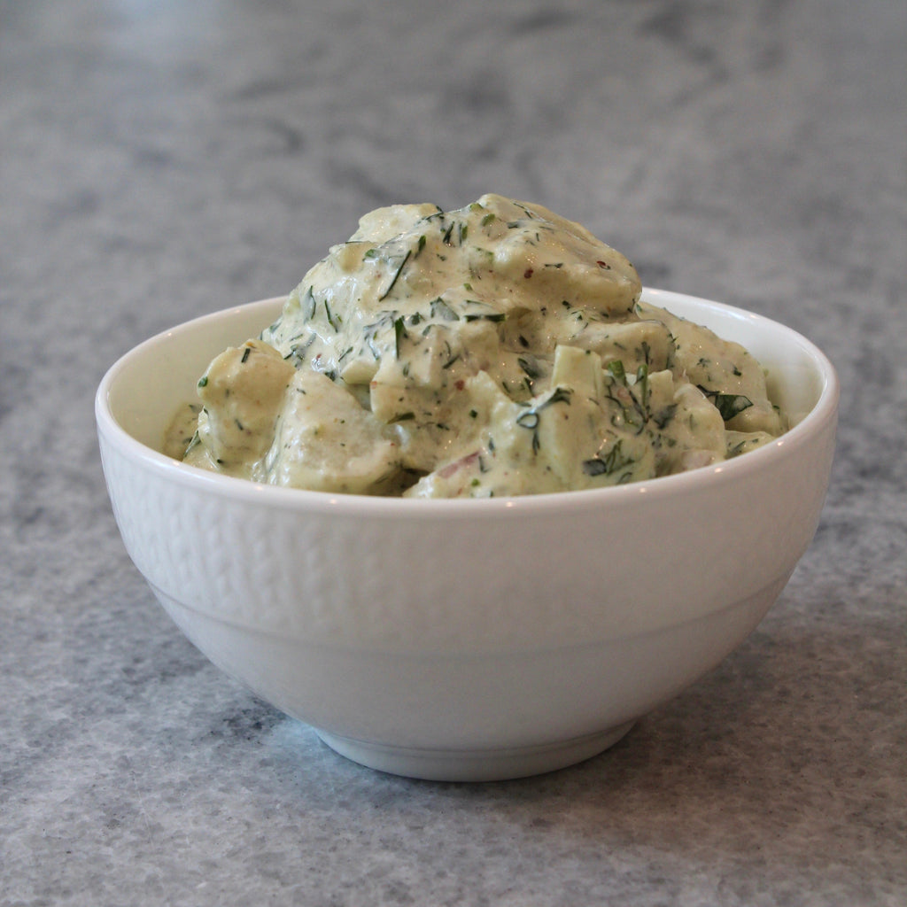 White Potato Salad Catering Bowl