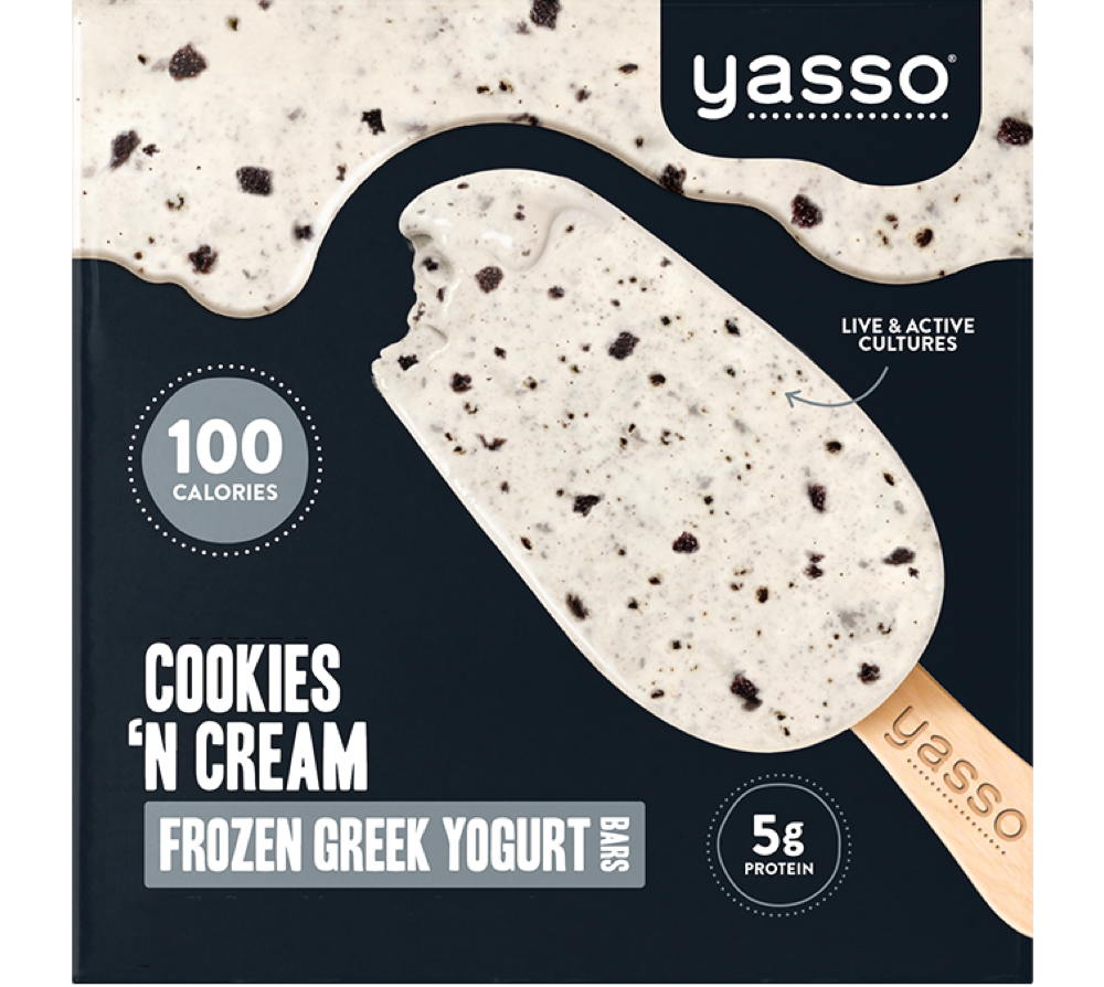Yasso Frozen Cookies & Cream Greek Yogurt Bars